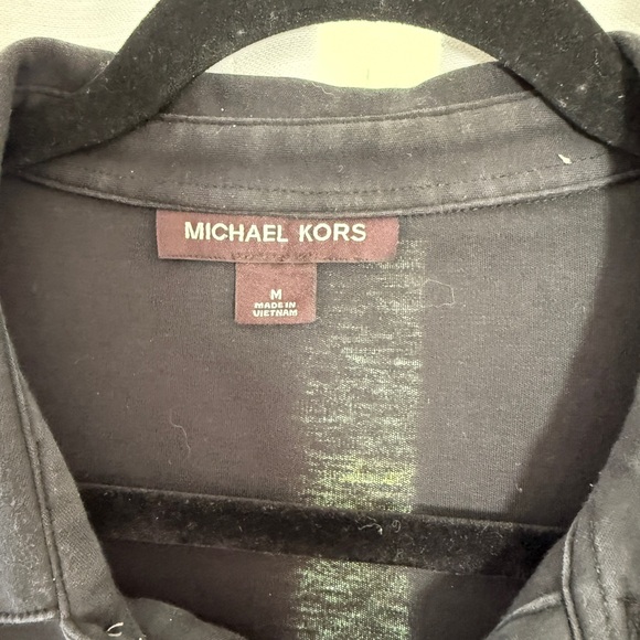 Michael Kors Black Cotton Polo Shirt | Classic Slim Fit | Men’s Size M - Picture 7 of 7